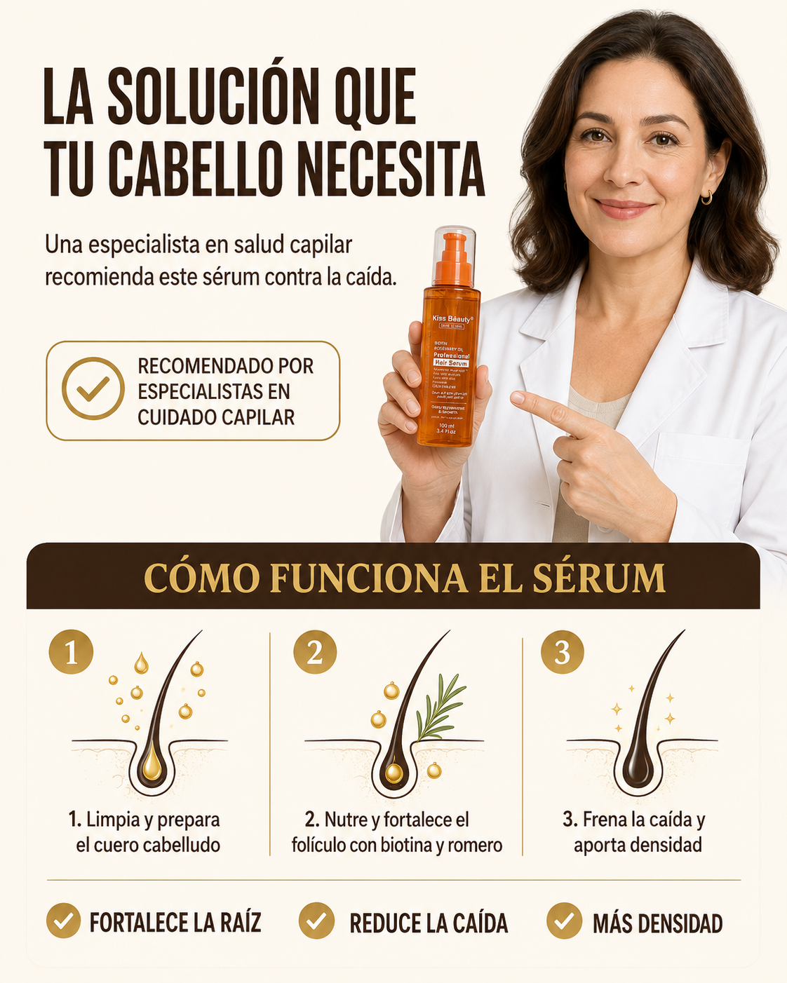 Sérum Capilar de Romero y Biotina para el cuero cabelludo