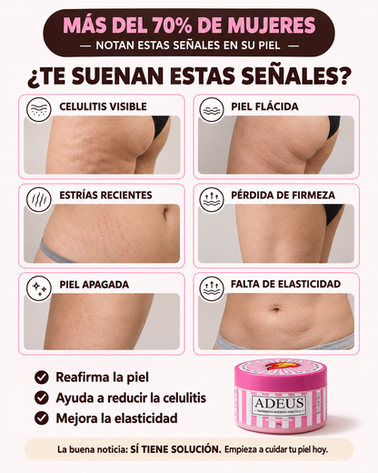 ADEUS® Crema Corporal Intensiva — Piel Más Suave, Lisa y Cuidada